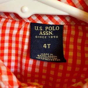 Ralph Lauren Boys 4T Gingham Poplin Short-Sleeve Shirt